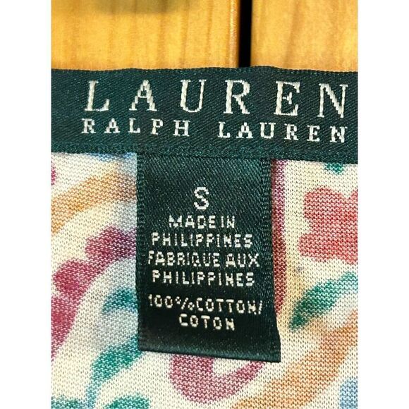 Lauren Ralph Lauren Dress Size Small Floral Paisley Sleeveless Fit & Flare V Nec - Picture 5 of 8